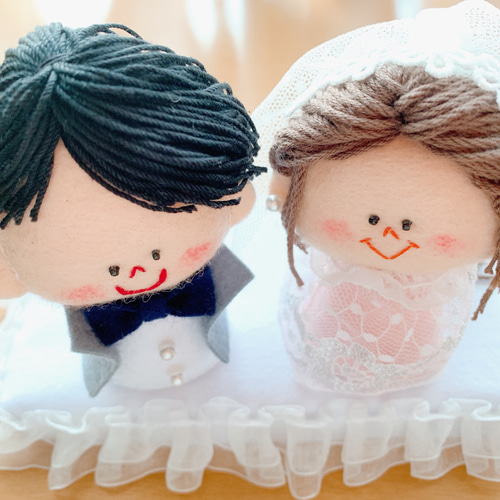 ウェディング人形　新郎新婦　陶器　人形　作家物　手作り 楽天市場】滝上真由美作 雛陶人形 金具タンス 陶人形作家 陶器