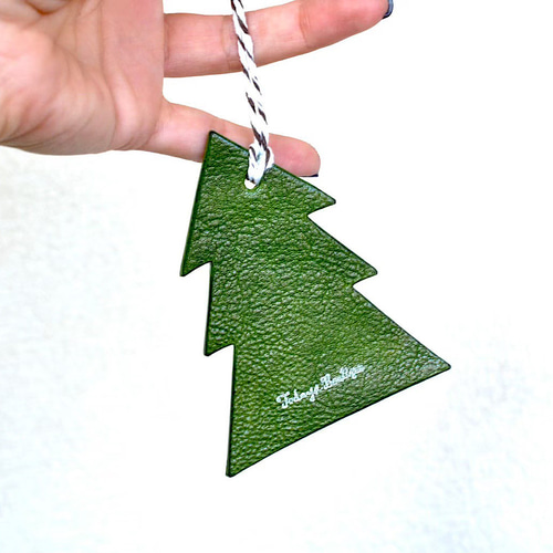 Christmas ornament set【レザーオーナメント】“Xmas tree&Lucky
