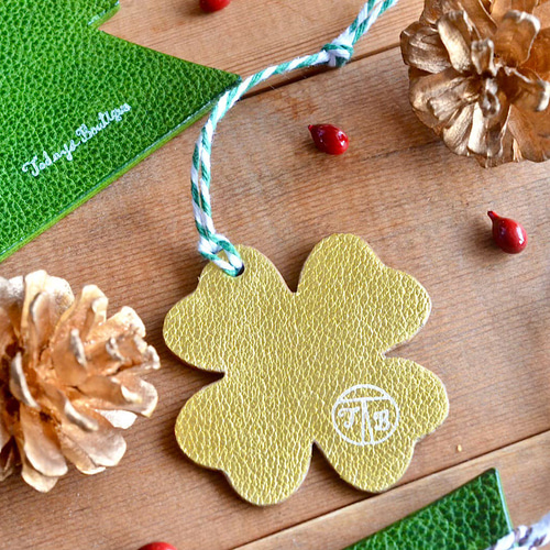 Christmas ornament set【レザーオーナメント】“Xmas tree&Lucky