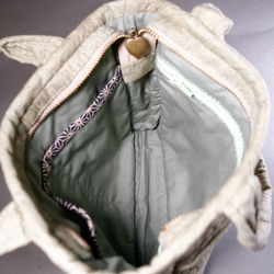 【槑さん手作りバッグ】ストレートパッチワーク刺し子刺繍（中）～ ハンドバッグ.パッチワークバッグ.手縫いバッグ 6枚目の画像