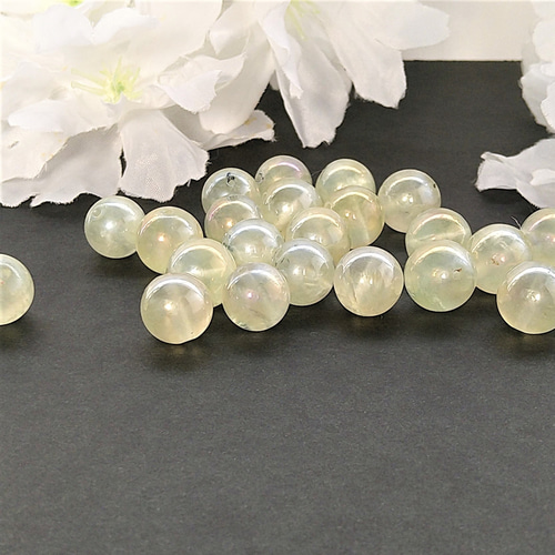 6～10mm プレナイトオーラ 天然石 ラウンド(丸玉)・ラウンドカット 6mm 