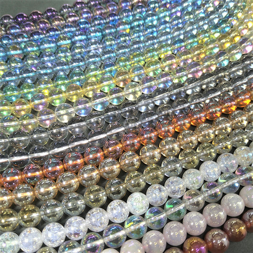 6～10mm プレナイトオーラ 天然石 ラウンド(丸玉)・ラウンドカット 6mm 