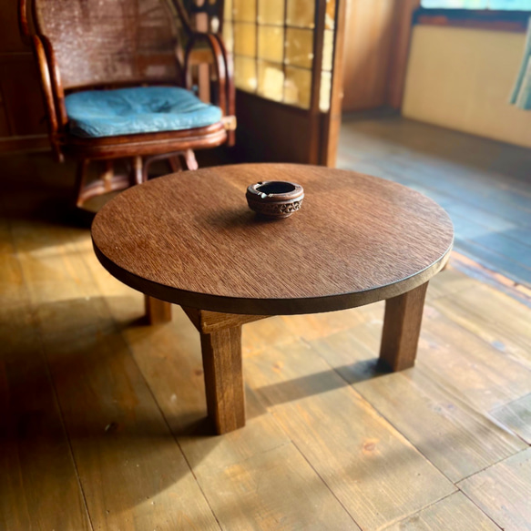 廃材制作】ちゃぶ台60cm ローテーブル・リビングテーブル ラム 廃材制作】ちゃぶ台60cm ローテーブル・リビングテーブル ラム