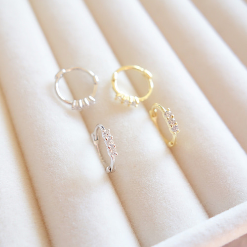 Whim Gazette｜【THE PAUSE】ストーンフープピアス | Rakuten