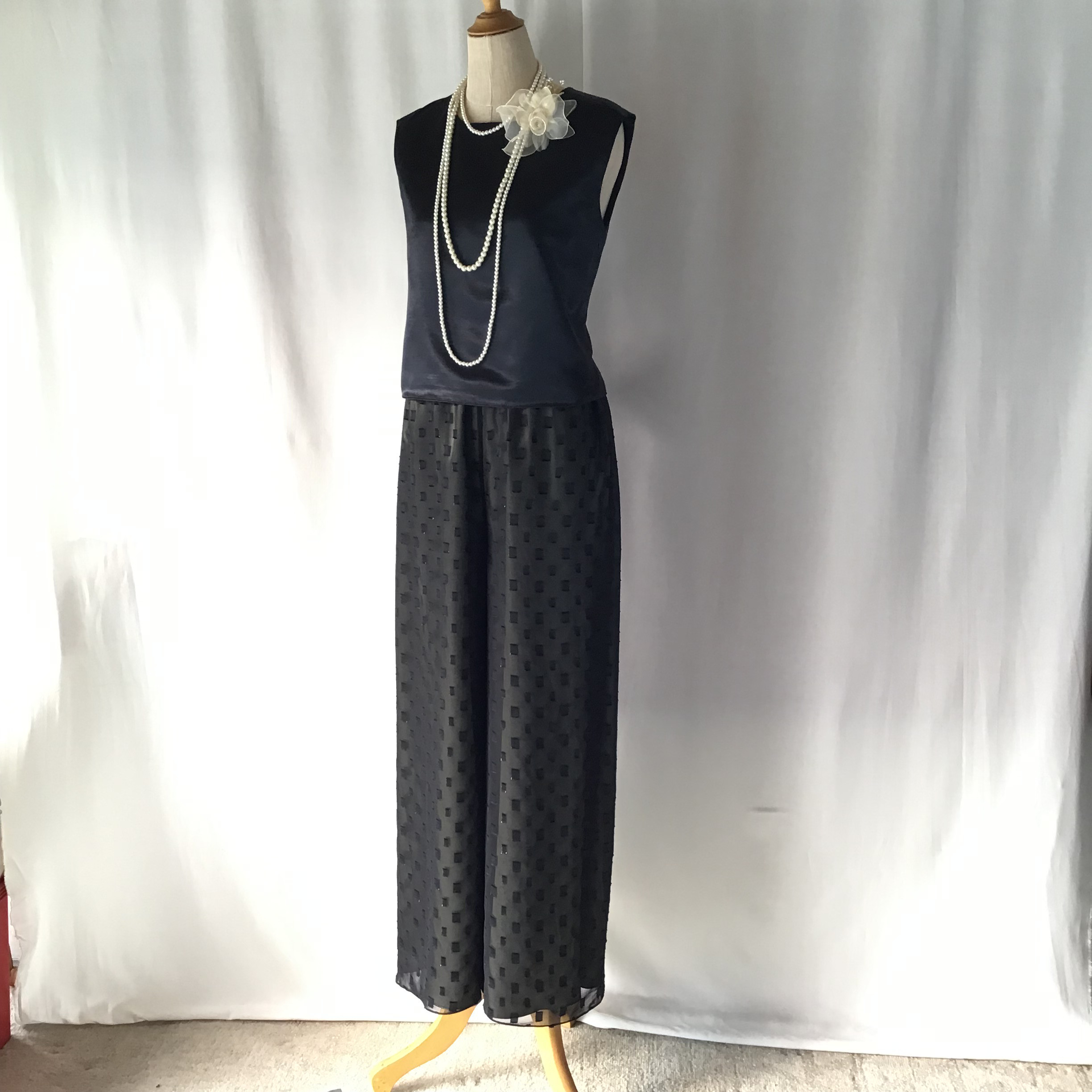 シフォンのオブラートパンツ