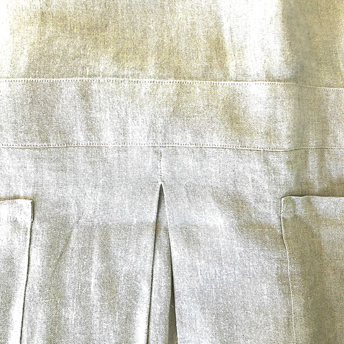 後ろで結ぶリネンのタブリエ ワンピース Jonico.handwork 通販