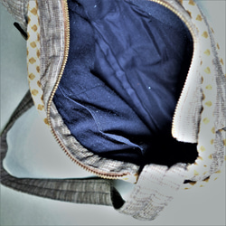 【槑さん手作りバッグ】パッチワーク刺し子クロスボディバッグ 3~ 手縫いバッグ.ショルダーバッグ.クロスボディバッグ 4枚目の画像