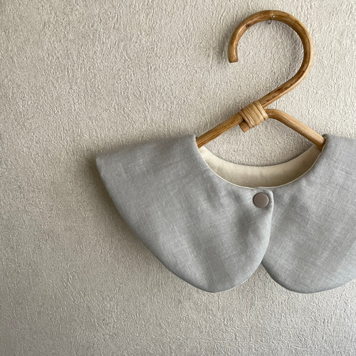 全色再販】付け襟風シンプルスタイ✺ペールカラー スタイ・よだれかけ