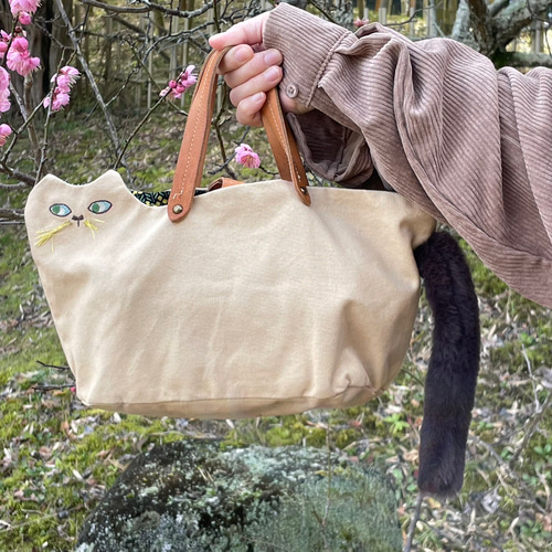 Eve 黒猫 ハンドバッグ BLACK CAT HANDBAG with CHARM SET 黒猫ハンドバッグ チャーム