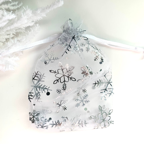 snowman＊雪の結晶リボンキーホルダー ORANGE キーホルダー miasnow..y