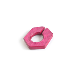 Extra〜hexagon〜【レザーイヤーカフ(片耳)】 “pink” 6枚目の画像