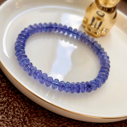 17.9g 天然無処理 タンザナイト ブレスレット ブレスレット 天然石屋  