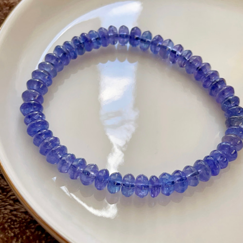 16.1g 天然無処理 タンザナイト ブレスレット ブレスレット 天然石屋  