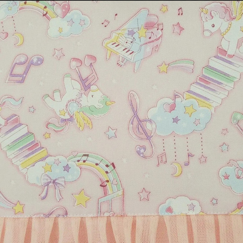 ピンク 女の子 ミュージカル ユニコーン ゆめかわ チュール フリル  