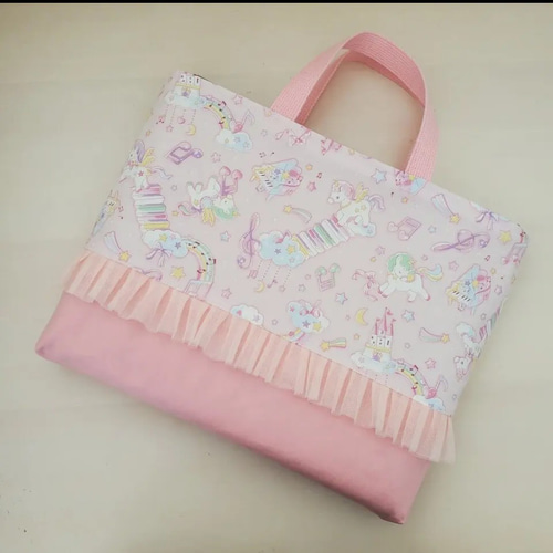 ピンク 女の子 ミュージカル ユニコーン ゆめかわ チュール フリル  