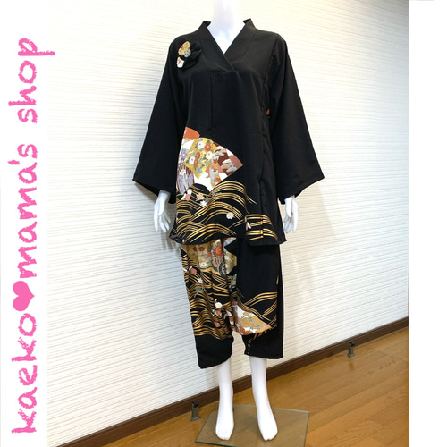 フォーマルワンピース✿黒留袖✿和モダン（着物リメイク）11,12  