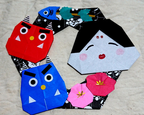 節分・リース・折り紙 ・壁面飾り【☆送料無料☆】 その他インテリア