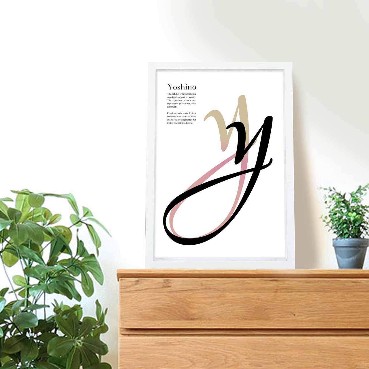 オーダー・イニシャルY　タイポグラフィ   ポスター   アート　アートポスター　（アート　seiで検索）788