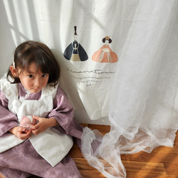 フラワーレース着物&リバーシブル被布set 七五三 3歳 女の子 753 キッズ 子供 浴衣 18枚目の画像