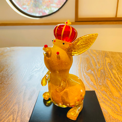 24k純金貼り【超強力】大黒天（だいこくてん）オルゴナイト』高4.5cm