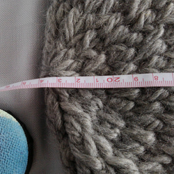 極太毛糸の温か帽子（英国羊毛） 5枚目の画像