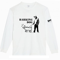 【XS～3XL/5.6ozバンクシー】犬と散歩banksyロングTシャツロングスリーブ★おもしろロンT送料無料・新品 4枚目の画像