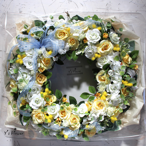 バラのウェディングリース リース Y 