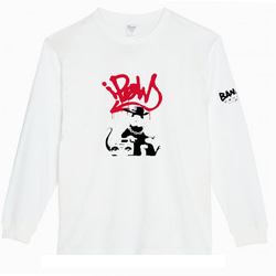 【XS～3XL/5.6ozバンクシー】gangstaロングTシャツロングスリーブ★おもしろロンT送料無料・新品 3枚目の画像