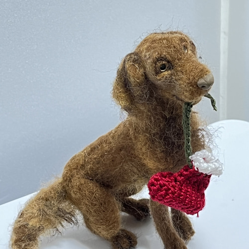 羊毛フェルト　 フラット・コーテッド・レトリーバー フラットコーテッドレトリバー 羊毛フェルト Wool Whisper 通販