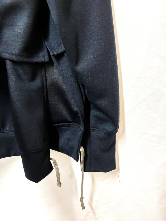 overlap high neck side slit pullover（beetle) 19枚目の画像