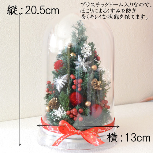 プリザーブドフラワーのクリスマスツリー クリスマスギフト ミニ