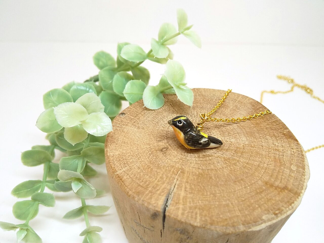 キビタキのネックレス