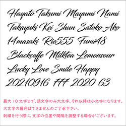 【筆記体】名入れフラットポーチsize2種 タッセルありなし選べます♪名前入れ 文字入れ イニシャル くすみカラー 3枚目の画像