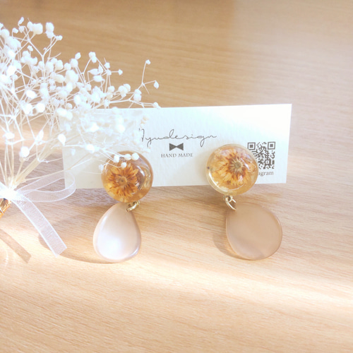 セミオーダー 40枚 // ピアス台紙 アクセサリー台紙 / 店名 QRコード