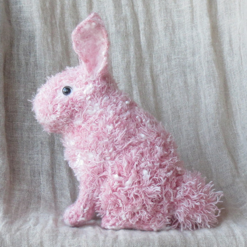 ポンポンうさぎ ピンク その他置物 eedo_prj 通販 15076187｜Creema