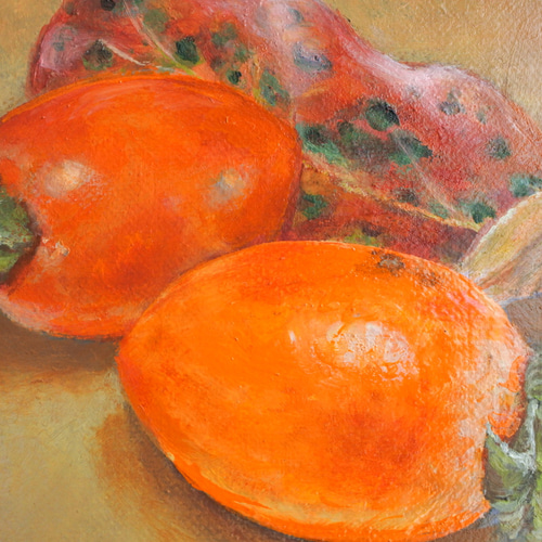 【 50%off】￥367,440➔￥183,720➔150,000 柿の絵画 絵画【柿】