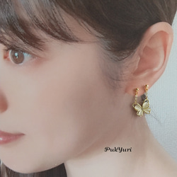 バタフライピアス/2連ピアス/軟骨ピアス/ヘリックス 7枚目の画像