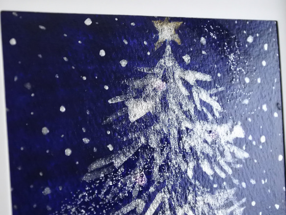 クリスマスの水彩画 4枚目の画像