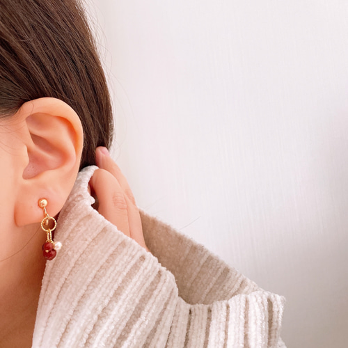 クリスマス オーナメント風 アクセサリー イヤリング/ピアス/マスク