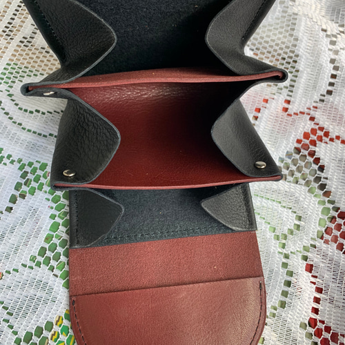 牛革財布 エメラルドグリーン ワイン キャメル その他ミニ財布