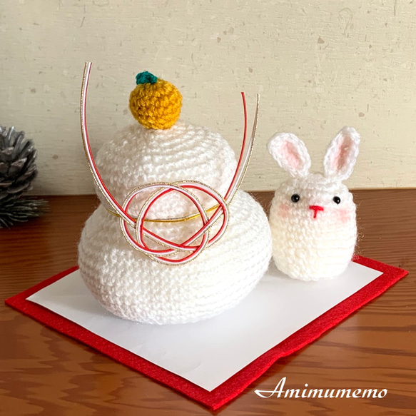 ハンドメイド❣️お正月アレンジ❣️うさぎ、門松、鏡餅、鶴、扇❁⃘*.゜