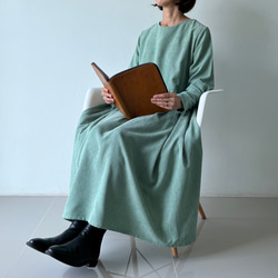 リネンのもんぺ アップルグリーン リネンのもんぺ アップルグリーン