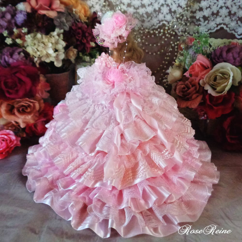 SOLDベルサイユの薔薇 ピンクの魔法 リズミカル11段フリルの豪華