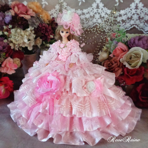 SOLDベルサイユの薔薇 ピンクの魔法 リズミカル11段フリルの豪華