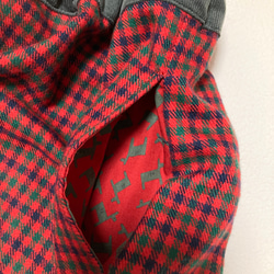 ファミリア風チェック　キュロットスカート　120サイズ　ポケット　 4枚目の画像
