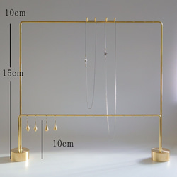 ピアススタンド アクセサリースタンド ディスプレイ 真鍮 シンプル 高級 おしゃれ かわいい【門31TY2】kmetal 4枚目の画像