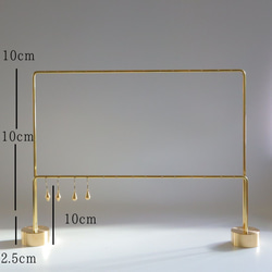 ピアススタンド アクセサリースタンド ディスプレイ 真鍮 シンプル 高級 おしゃれ かわいい【門31TY2】kmetal 3枚目の画像