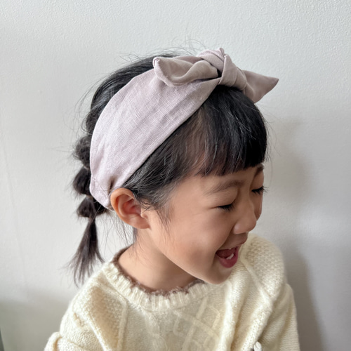 Emin様　オーダーページ　ヘアバンド&ボンネ リネン100%』親子でお揃い2wayヘアバンド ヘアバンド・ターバン