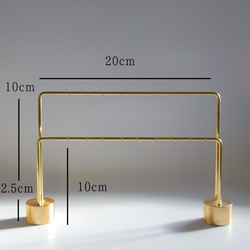 ピアススタンド アクセサリースタンド ディスプレイ 真鍮 シンプル 高級 おしゃれ かわいい【門20TY2】kmetal 2枚目の画像