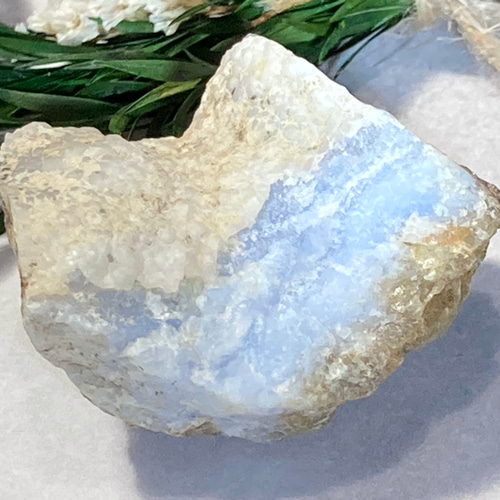 究極の癒し石】ブルーレースアゲート 原石 ラフストーン 天然石 東洋